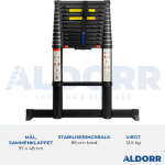 Teleskopstige 3,80 meter - ALDORR Professional