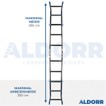 4x3 ALDORR Professional - Multi-stiger - 2,80 Meter 