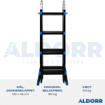 4x4 ALDORR Professional - Multi-stiger - 3,40 Meter