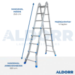 4x5 ALDORR Home - Multi-stiger - 4,50 Meter