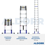 Teleskopstige 4,40 meter - ALDORR Home