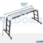 4x3 ALDORR Professional - Foldestige med platform - 3,50 Meter