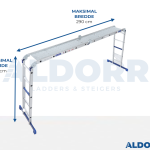 4x5  ALDORR Home - Foldestige med platform - 5,70 Meter