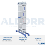 4x5  ALDORR Home - Foldestige med platform - 5,70 Meter