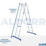 4x4  ALDORR Home - Foldestige med platform - 4,60 Meter