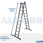 4x5 ALDORR Professional - Foldestige med platform - 5,70 Meter