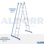 4x5  ALDORR Home - Foldestige med platform - 5,70 Meter