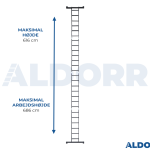4x6 ALDORR Professional - Foldestige uden platform - 6,20 Meter