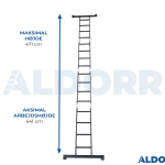 4x4 ALDORR Professional - Foldestige med platform - 4,70 Meter