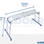 4x3 ALDORR Home - Foldestige med platform - 3,50 Meter