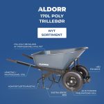 ALDORR Trillebør - 170 Liter - Poly - 2 Punkterfri dæk
