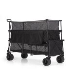 Boldervogn – XXL – Sammenklappelig – 600L - Sort