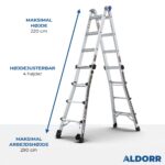 Multistige 4x4 trin 4,50 meter – ALDORR Professional