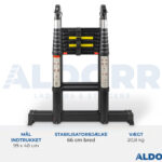 Teleskopisk foldestige 2,50 meter - ALDORR Professional